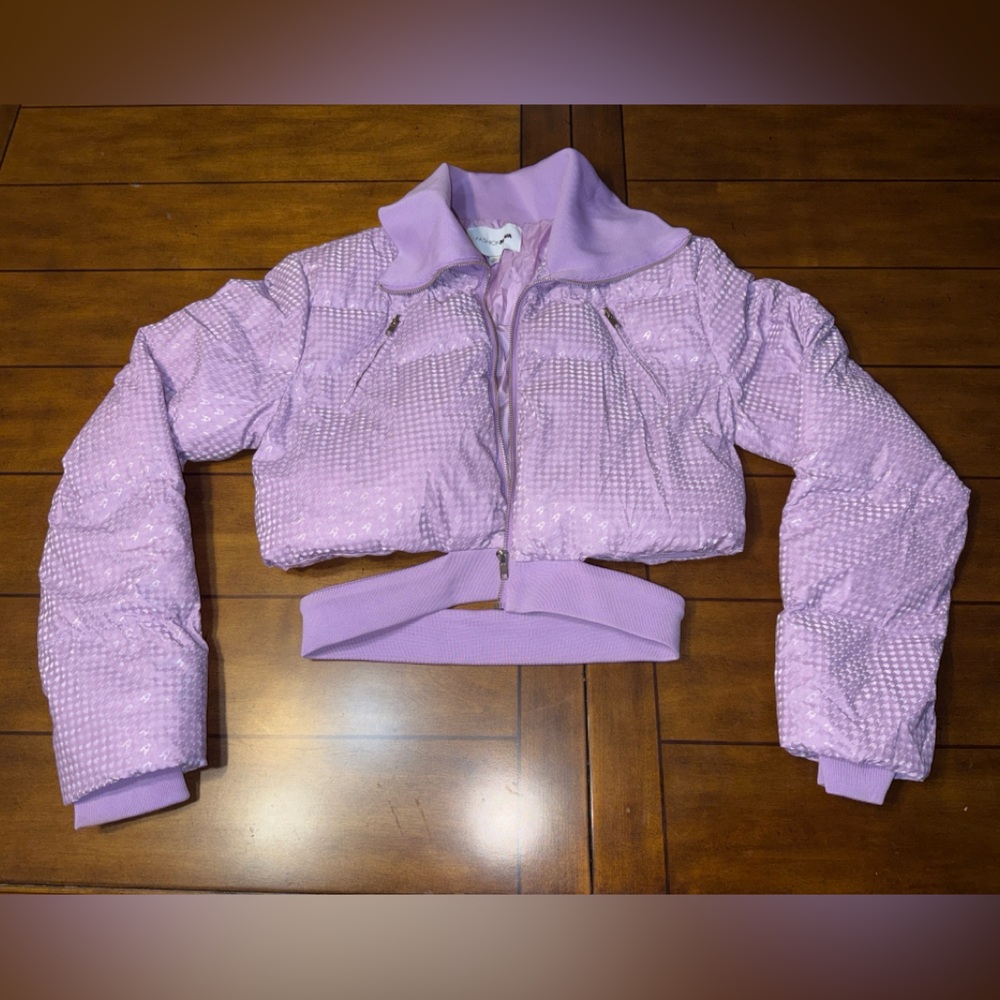 Fashion Nova Lavender Puffer Jacket